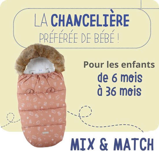 NOUKIE'S - Canvas footmuff - Savannah motif - 6 to 36 months van Noukie's — afbeelding 5
