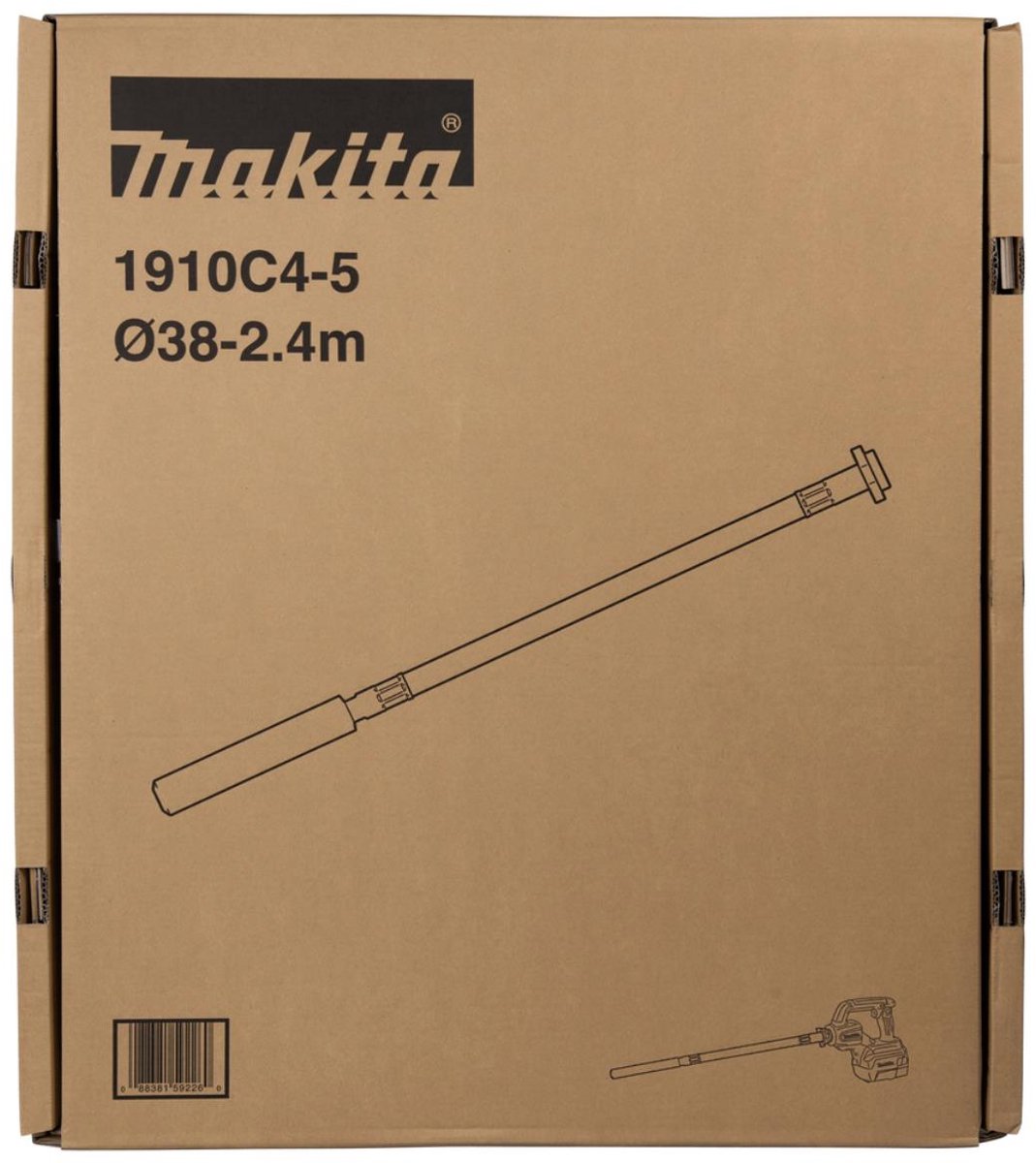 Makita verdichterhulpstuk 38x2.400 mm - 1910C4-5
