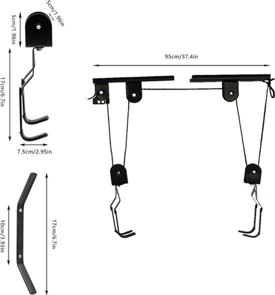 GORILLA SPORTS® Hantel Spotter Haken – 2 Stück Power Hooks für Langhantel, 80kg Tragfähigkeit pro Haken - Hantelhaken, Aufhänger, Hantelständer, Dumbbell, für Bankdrücken, Brust- Und Schultertraining