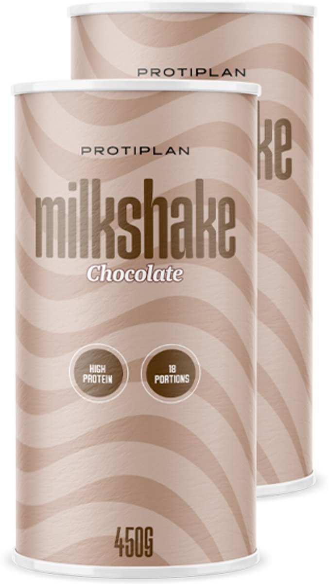 Goedkoopste Protiplan | Proteïne milkshake | Chocolade | 2 Stuks | 2 x 450 gram