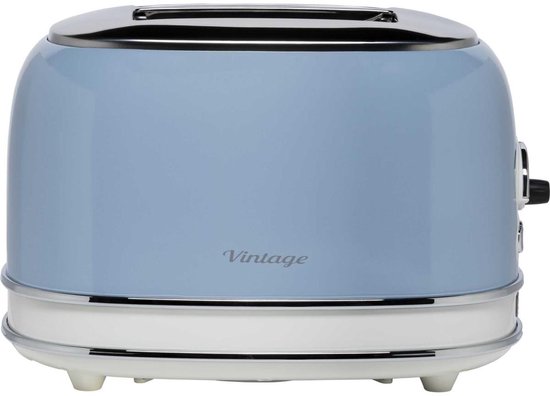 Ariete 0155/05 - Vintage broodrooster - 2 sneden - met tosti-klemmen - 810 Watt - blauw