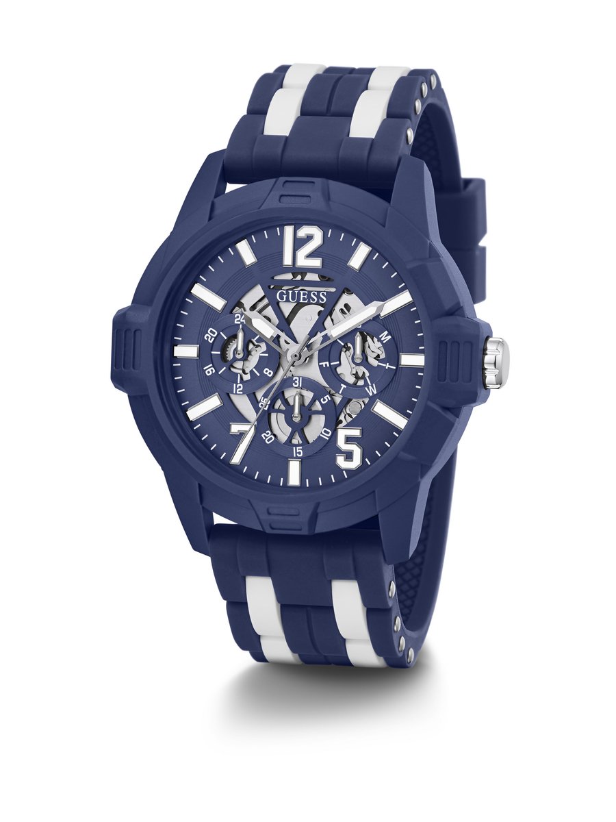 Guess Striker Multi-Function Watch Blauw Case: 100% Nylon | Armband: 100% Nylon 48 GW0428G3