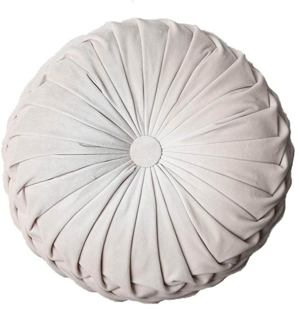 Unyqoos ® Rond Fluwelen Sierkussen voor Huisdecoratie en Comfort in Beige Tinten