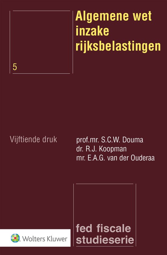 Algemene wet inzake rijksbelastingen - cover