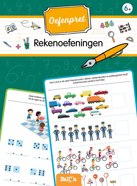 Oefenpret - Rekenoefeningen 6+ - cover
