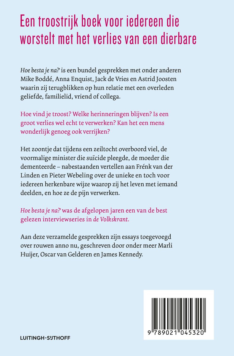 Hoe besta je na? - back cover