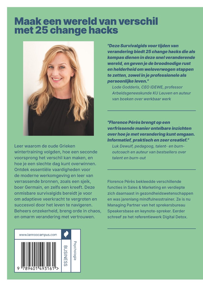 Survivalgids voor tijden van verandering - back cover