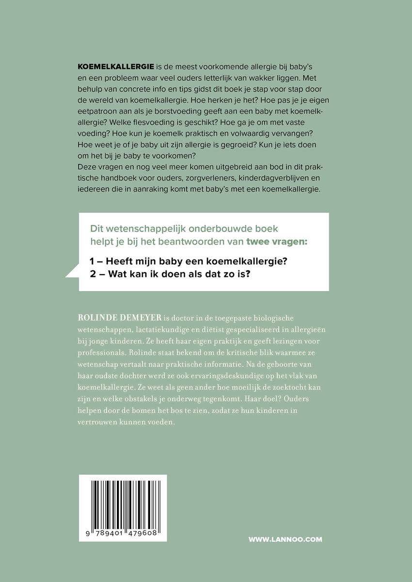 Blij koemelkvrij - back cover