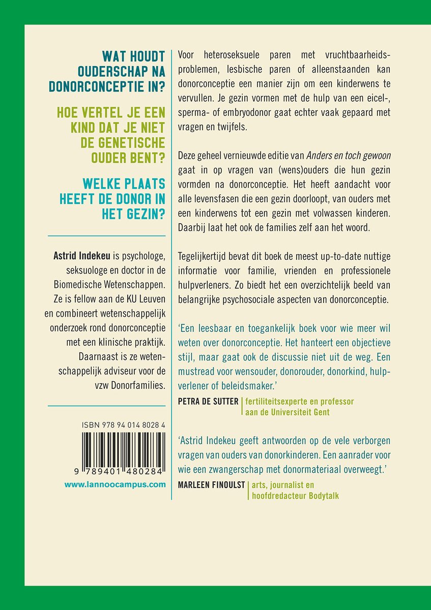 Anders en toch gewoon - back cover