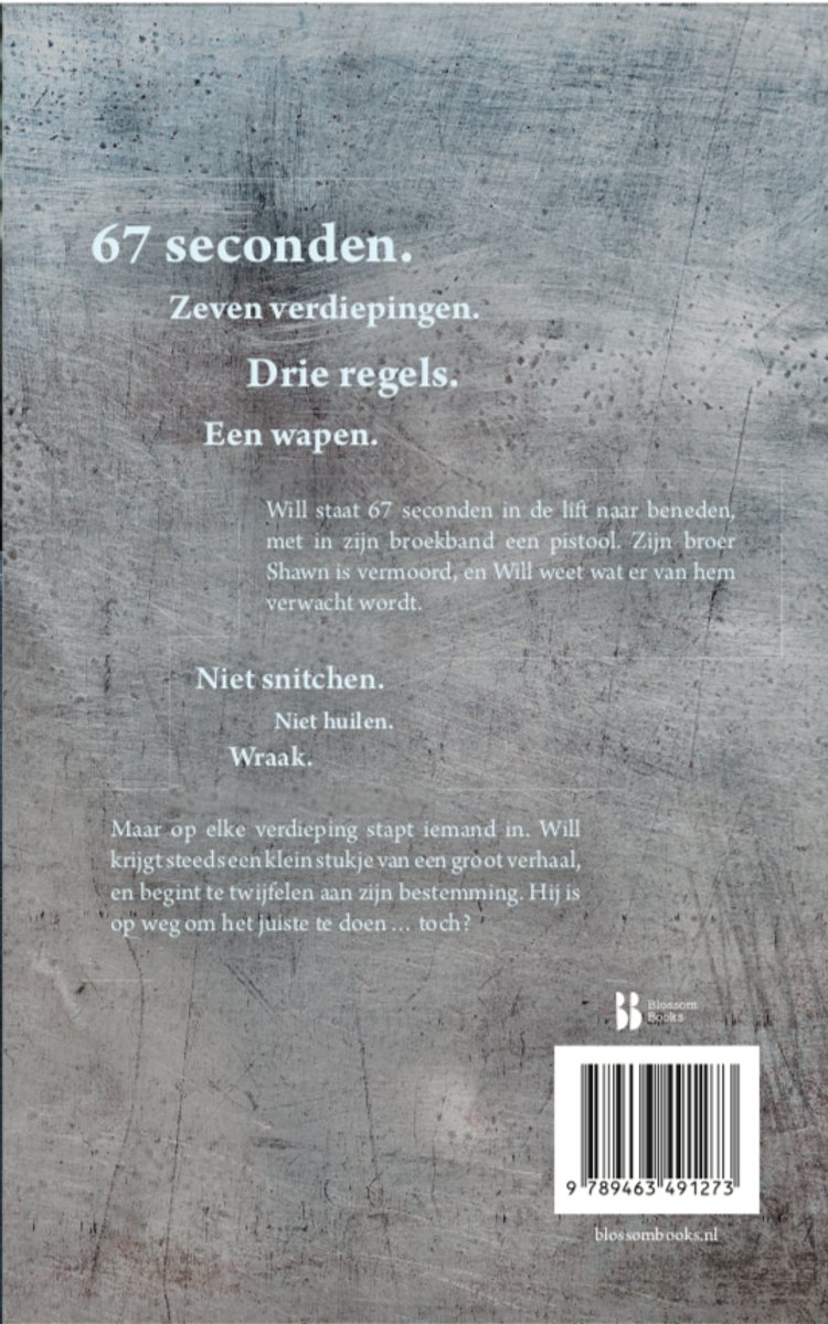 67 seconden - back cover