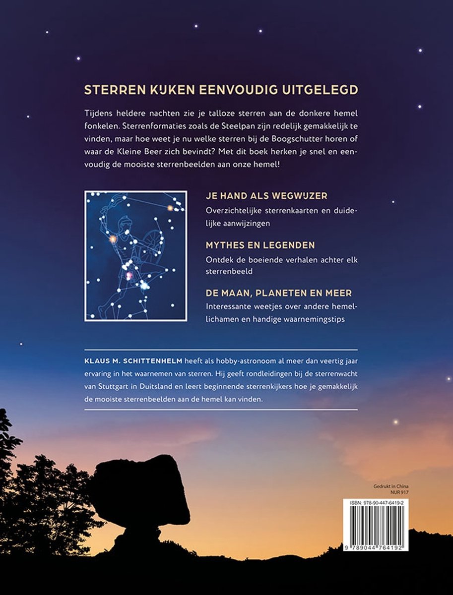 Sterren kijken eenvoudig uitgelegd - back cover
