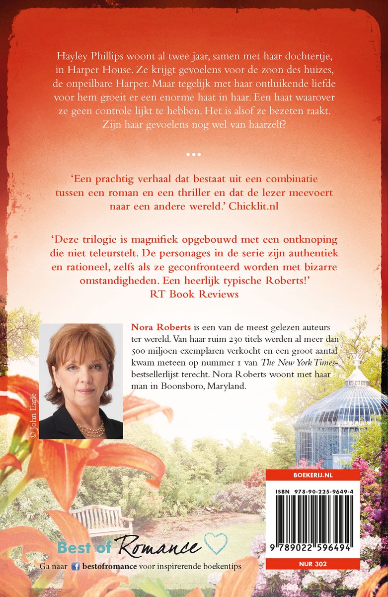 De bloementuin van Harper House 3 - De rode lelie - back cover