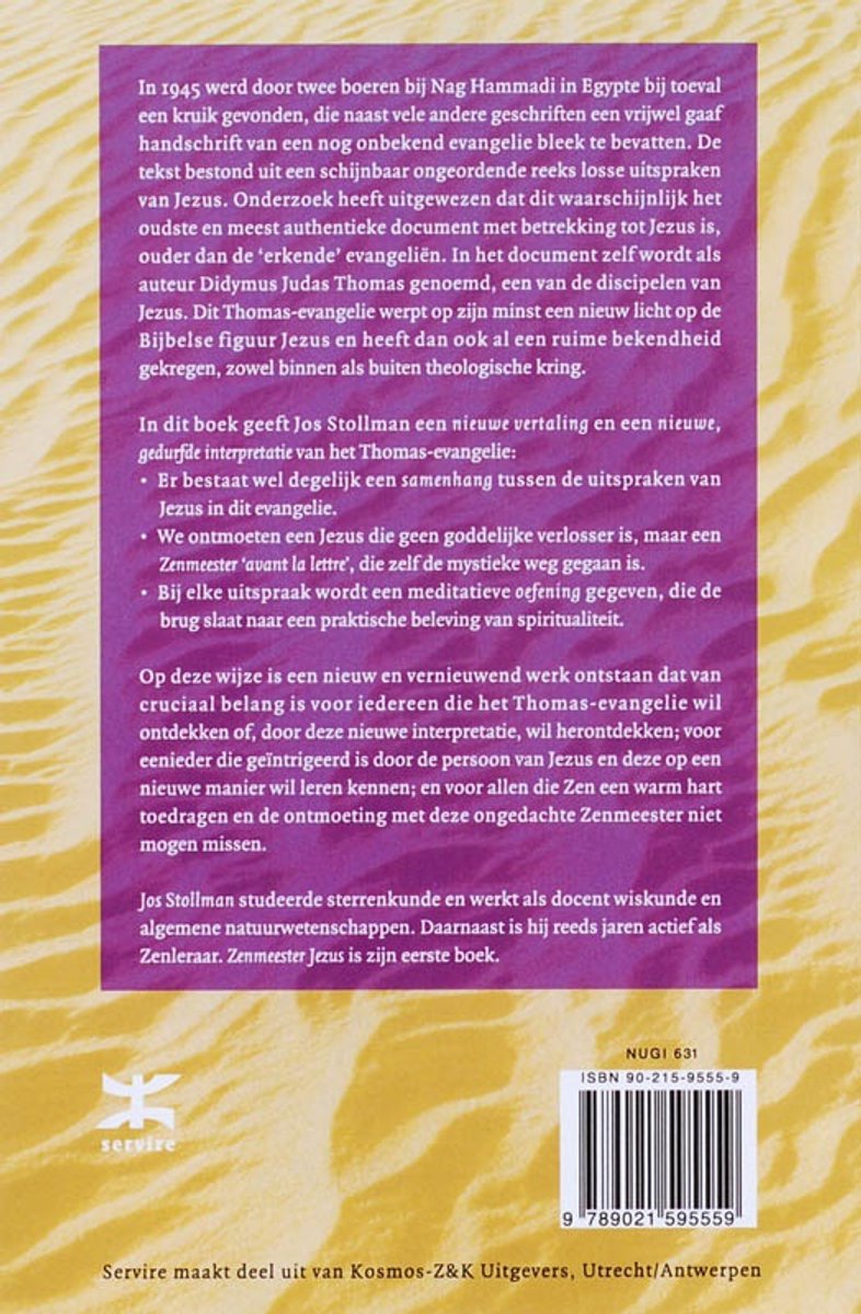 Zenmeester Jezus - back cover