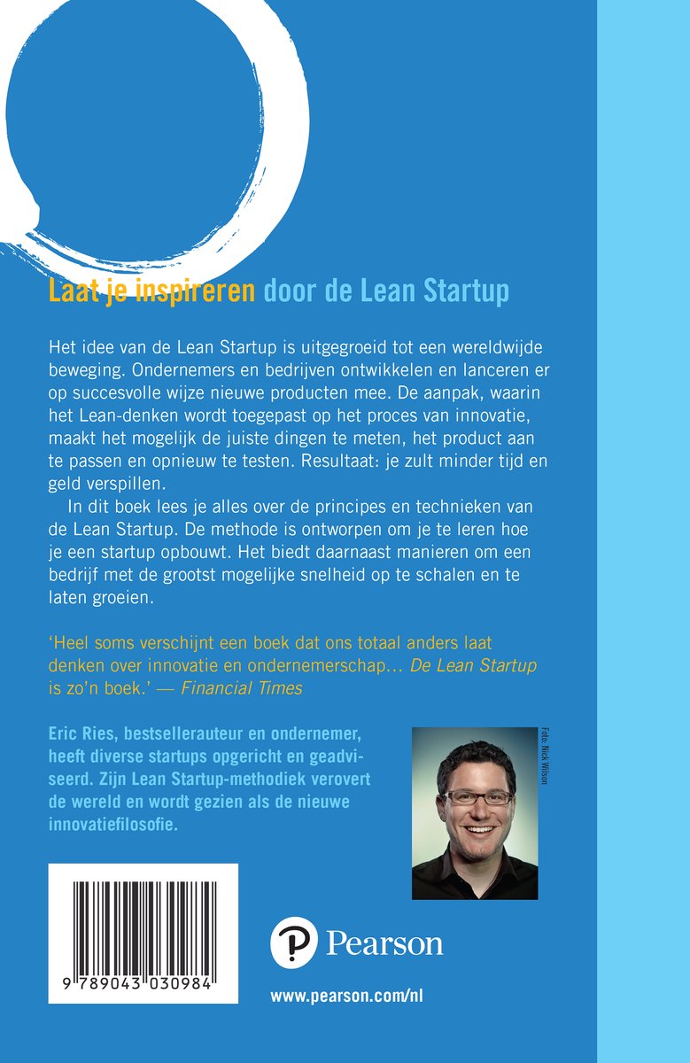 De lean startup - back cover