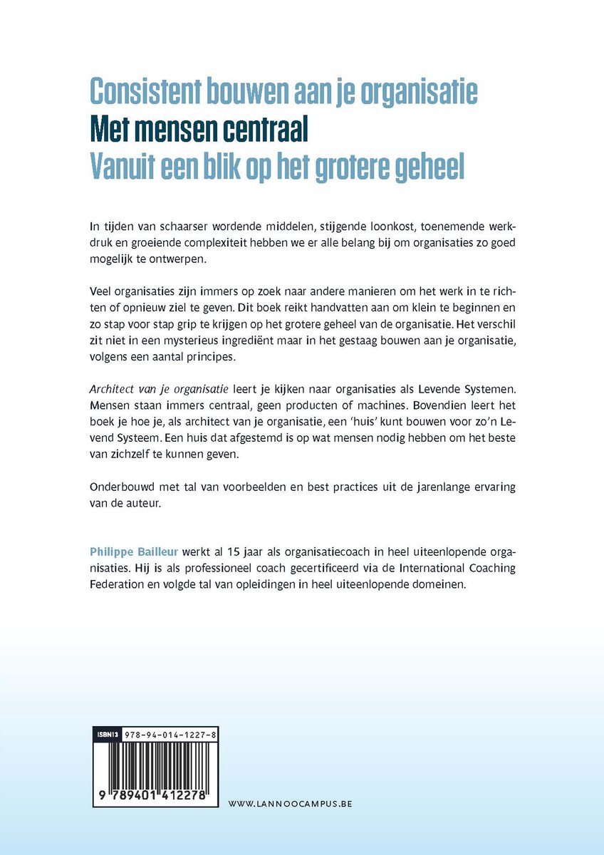 Architect van je organisatie - back cover