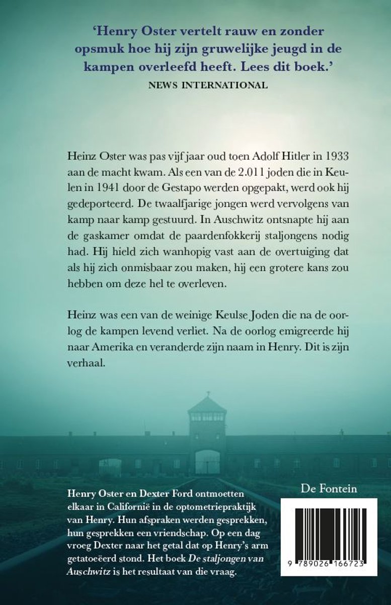 De staljongen van Auschwitz - back cover