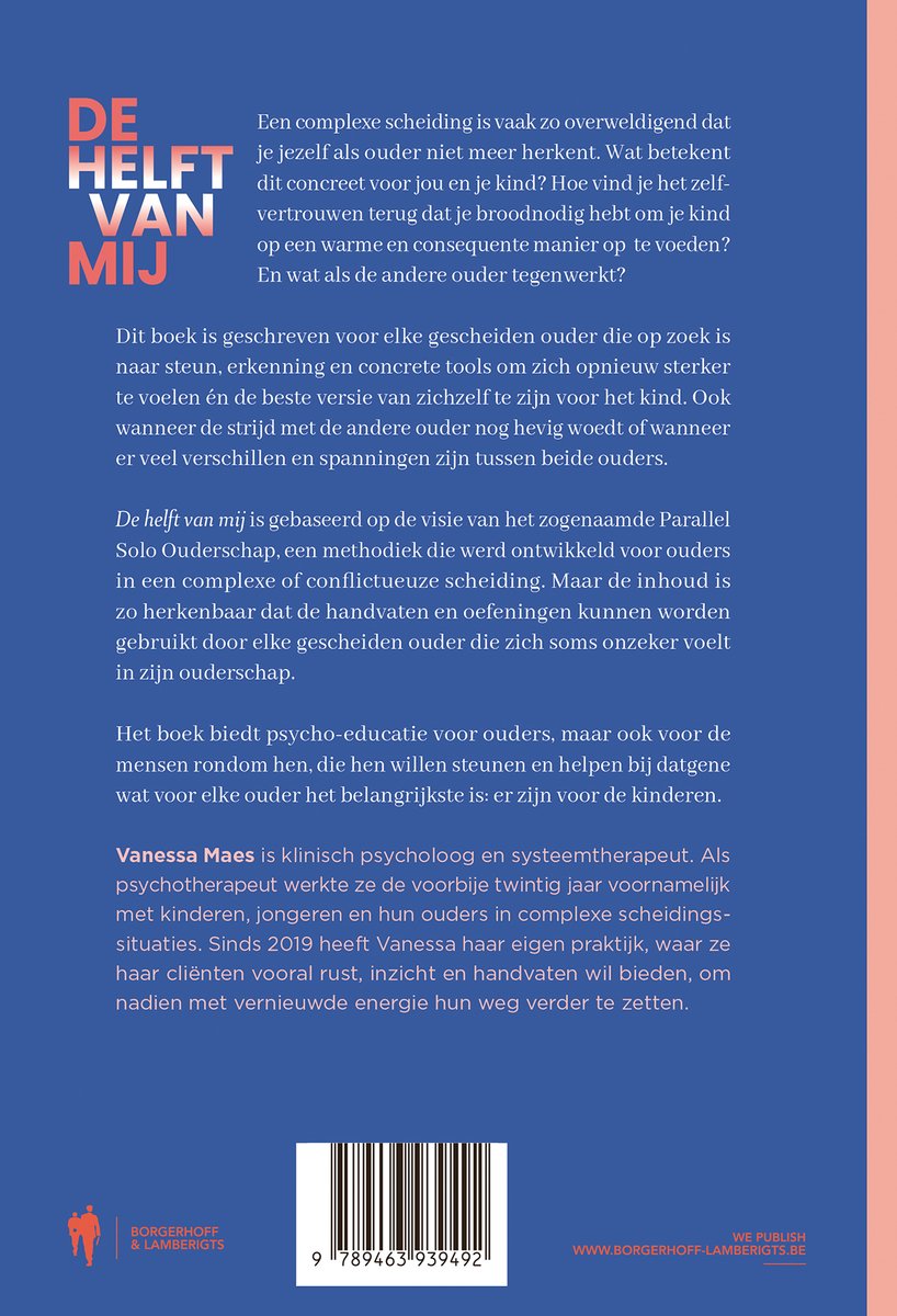 De helft van mij - back cover