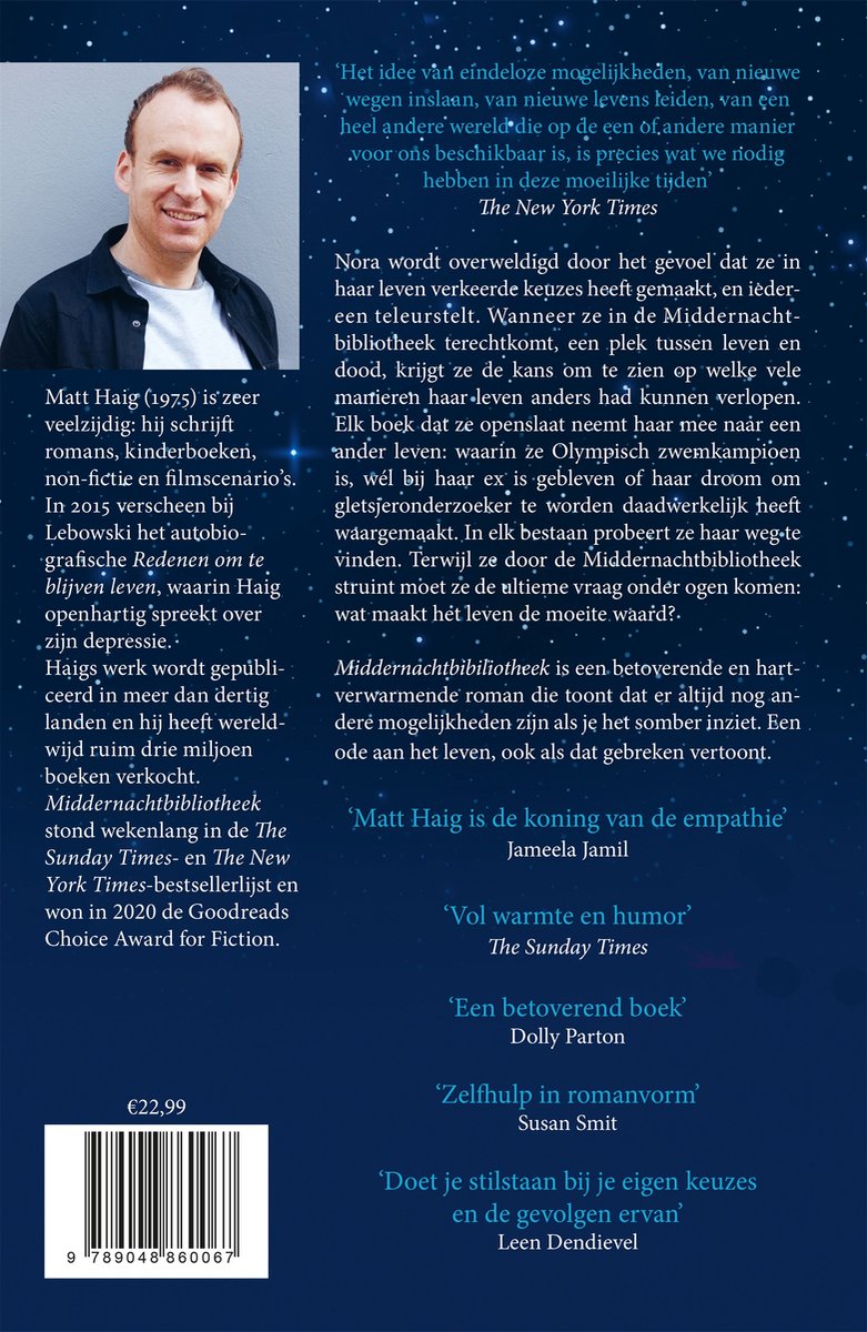 Middernachtbibliotheek - back cover