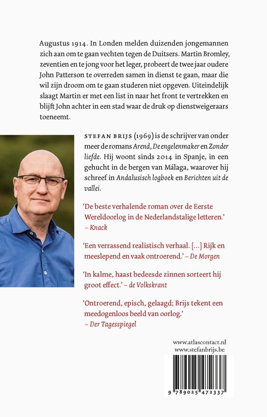 Foto van Stefan Brijs, schrijver van de roman 'Post voor Mevrouw Bromley'.
