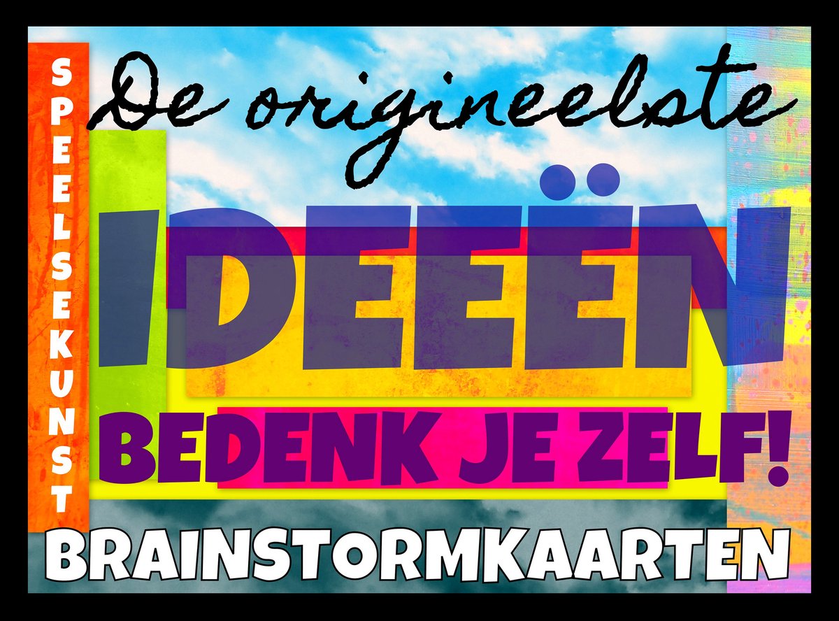 Speelsekunst brainstormkaarten