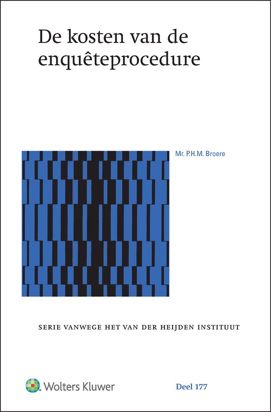 De kosten van de enquêteprocedure - cover