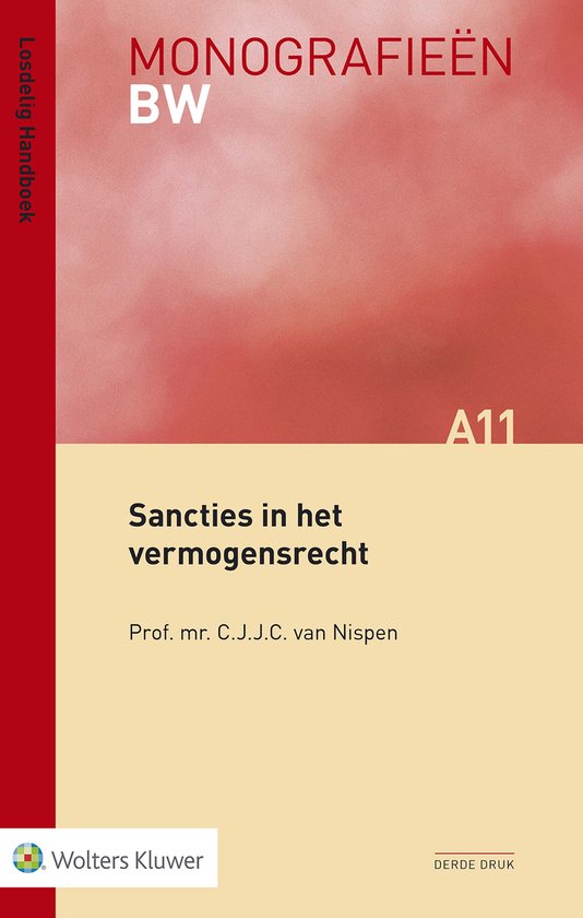 Monografieen BW A11 - Sancties in het vermogensrecht - cover