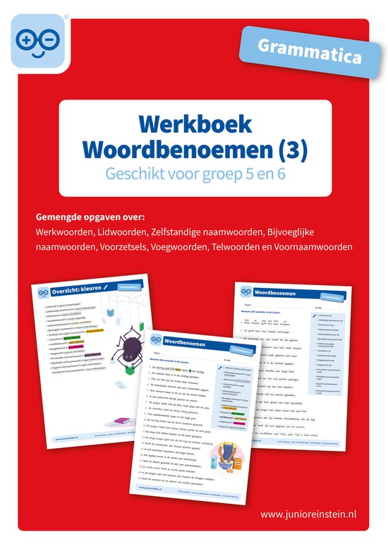 Werkboek Woordbenoemen Grammatica deel 3 Groep 5 en 6 - cover