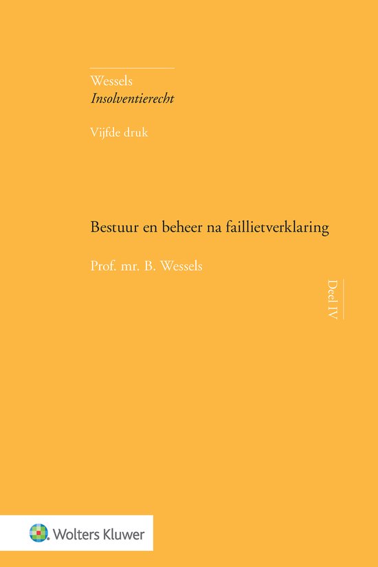 Bestuur en beheer na faillietverklaring - cover