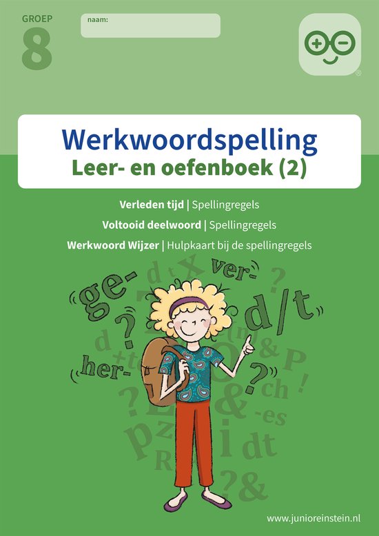 Werkwoordspelling 2 spellingsoefeningen verleden tijd en vol ... - cover