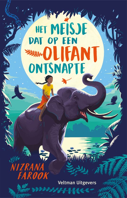 Het meisje dat op een olifant ontsnapte - cover