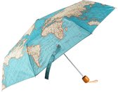 Bol.com Vintage Wereldkaart Paraplu - Opvouwbare Paraplu met Wereldkaart van Sass & Belle aanbieding