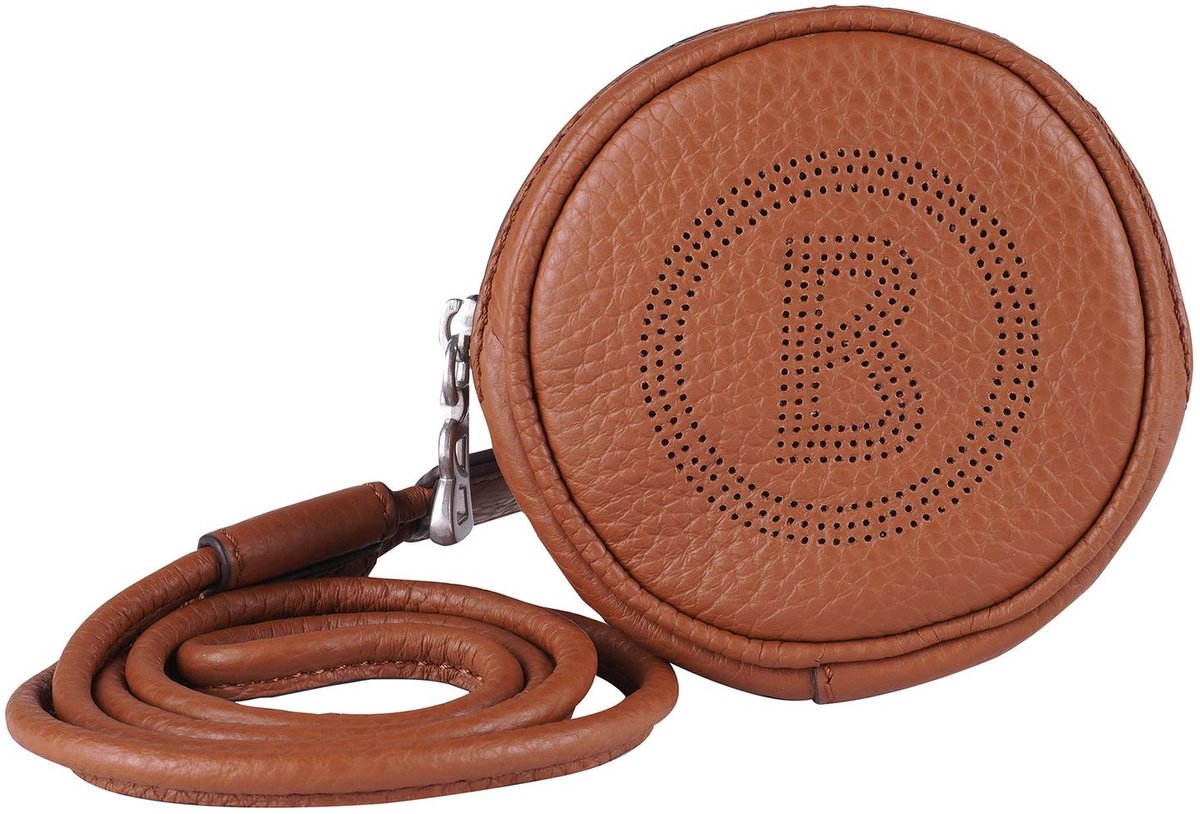 Bogner Leren Portemonnee Schoudertas Sulden Airin Neckpouch Cognac Bruine