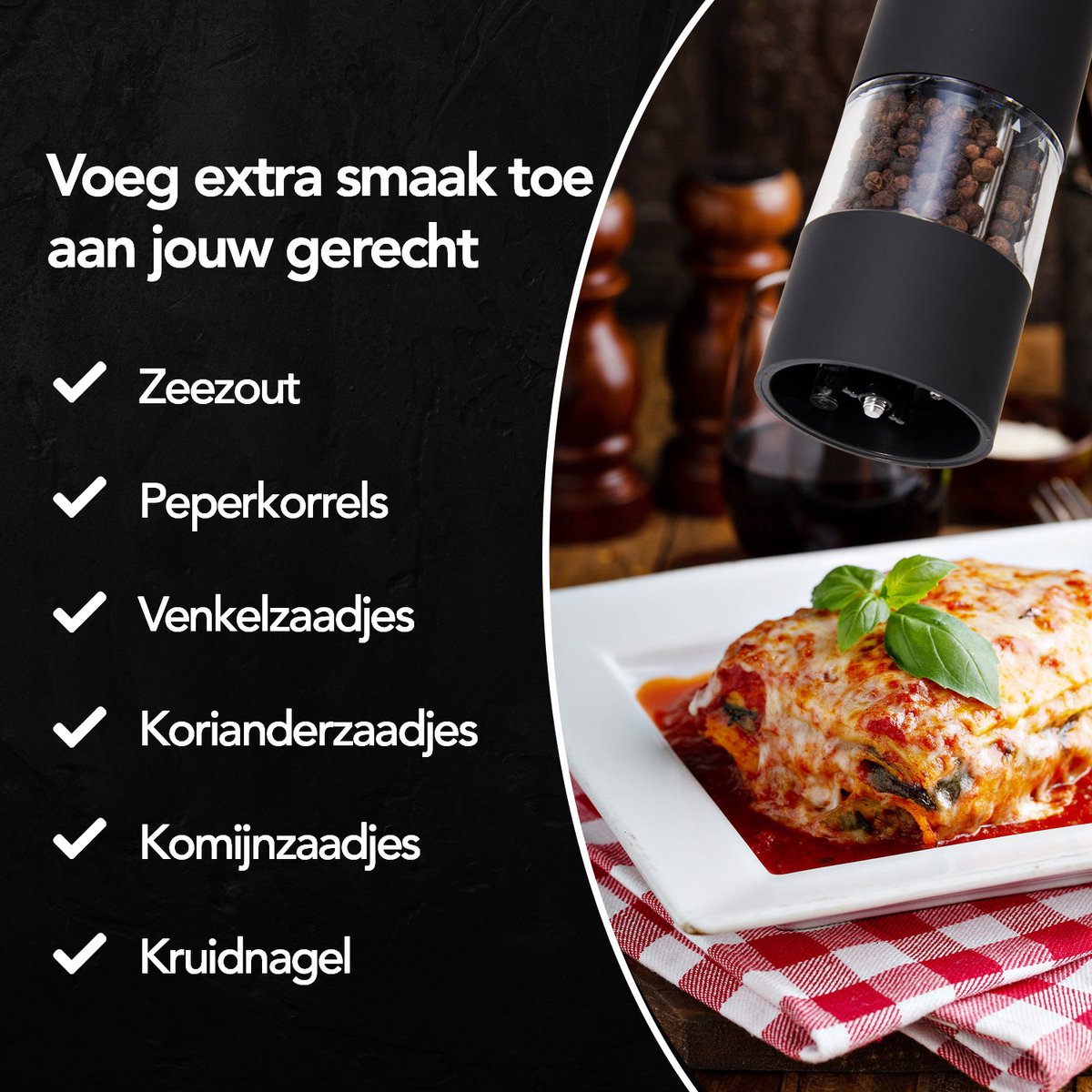 Elektrische Peper- En Zoutmolen Set van Infinity Goods — cadeau in Koken & Dineren - foto 7