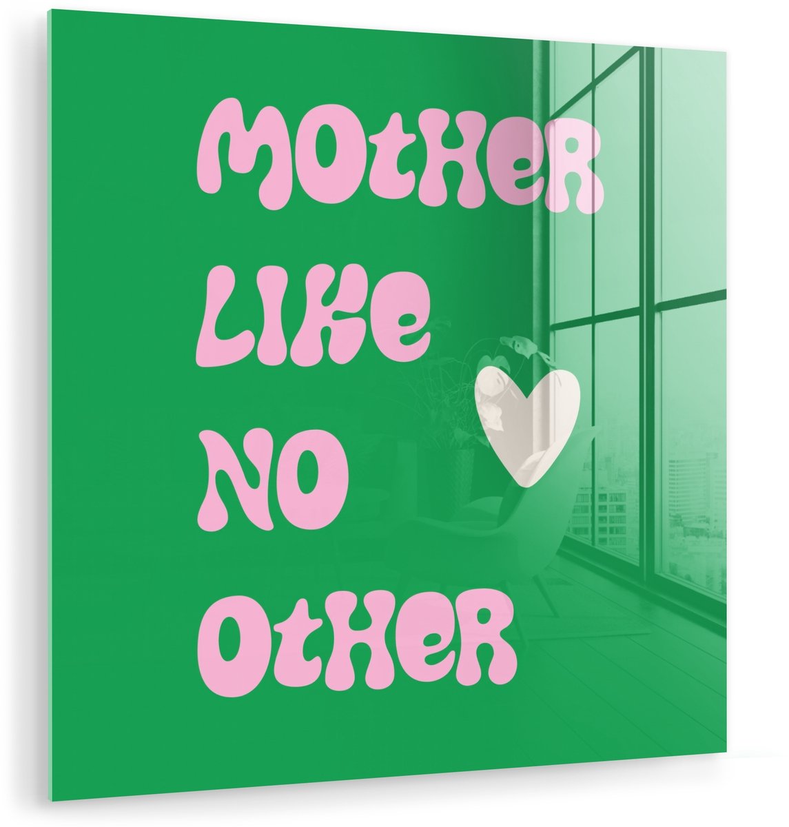 Tekst - Hartje - Moeder - Groen