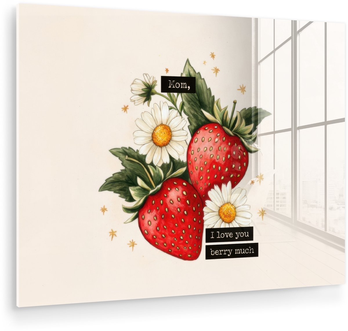 Aardbeien - Madeliefjes - Quote - Sterretjes