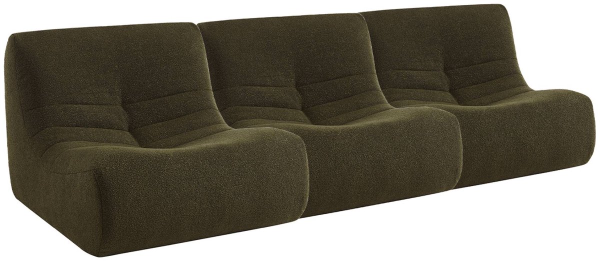 sweeek - Set van 3 fauteuils boucléstof sokol 1 zitplaats