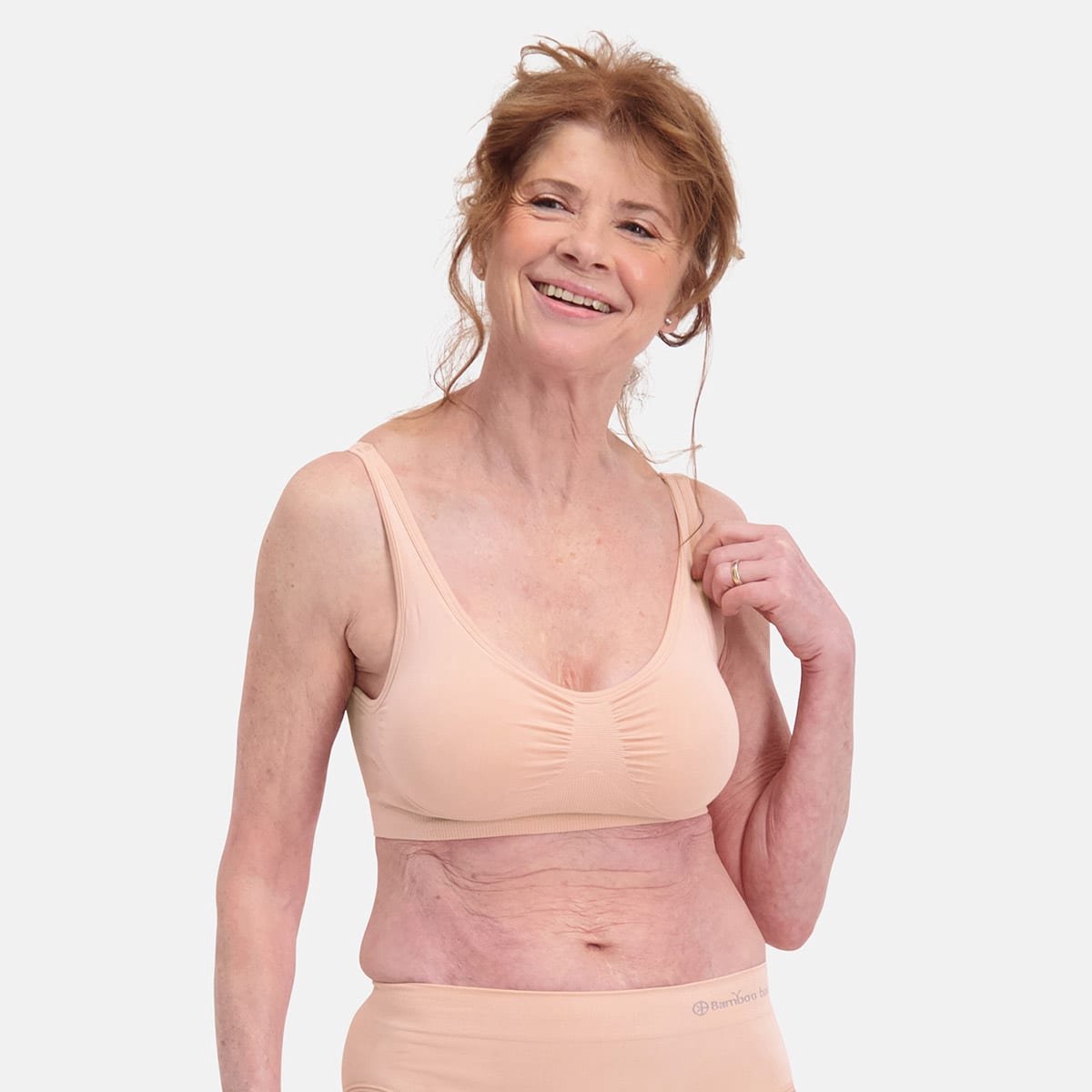 Bamboo Basics Roze Naadloze BH Zonder Beugel Fleur - Comfort BH - Bralette Dames - Bamboe Ondergoed Dames