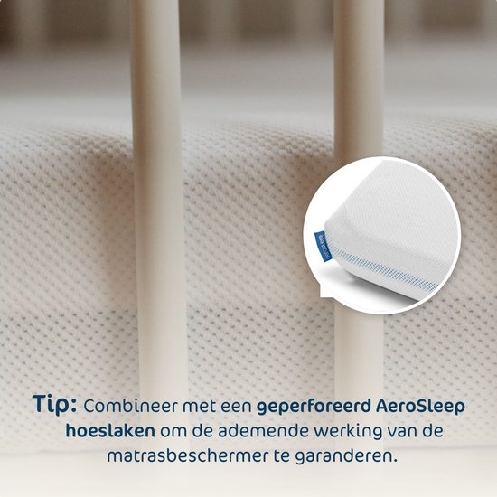 AeroSleep® Evolution 2-in-1 matraspakket: Babymatras + 3D matrasbeschermer - 120 x 60 cm