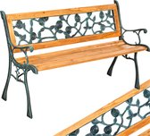 Bol.com tectake® 2-zits Tuinbank weerbestendig - Tuinbank hout in landhuisstijl - Romantische balkonbank - Houten tuinbank - Tui... aanbieding