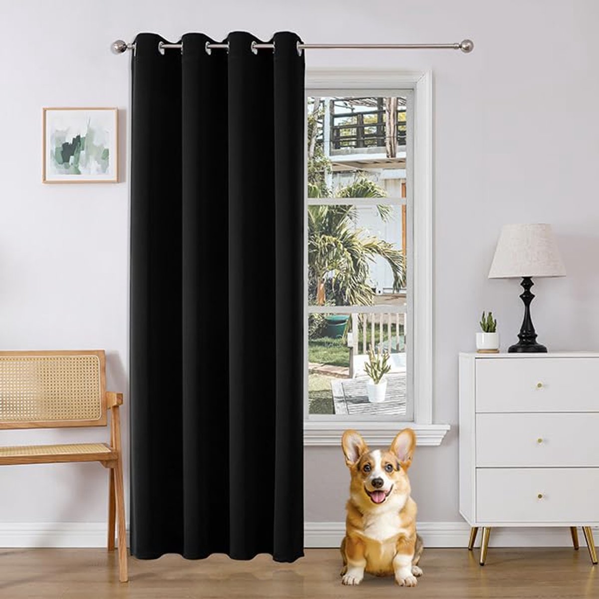 Ibenzoa® Stijlvolle Verduisterende Deurgordijnen met Thermische en Geluidsisolerende Eigenschappen breedte x hoogte 140cm x 240cm