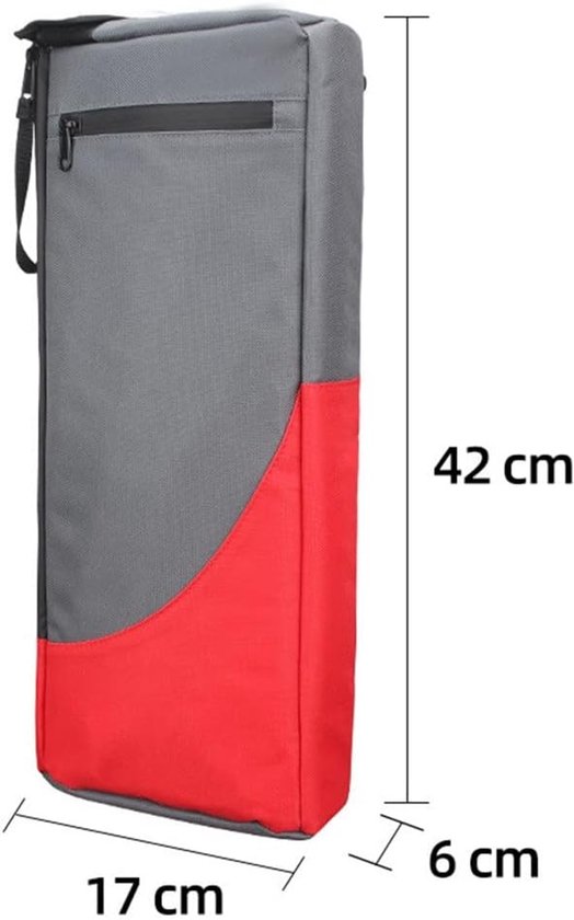 Golftas Koeler - Draagbaar en geïsoleerd - Drank Koeltas - Geïsoleerde tas - Geschikt voor buiten golfers - Accessoires voor golfkarren - Geschikt voor cola, bier - Rode wijnzak - Picknicktas - Grijs rood van Merkloos — afbeelding 2