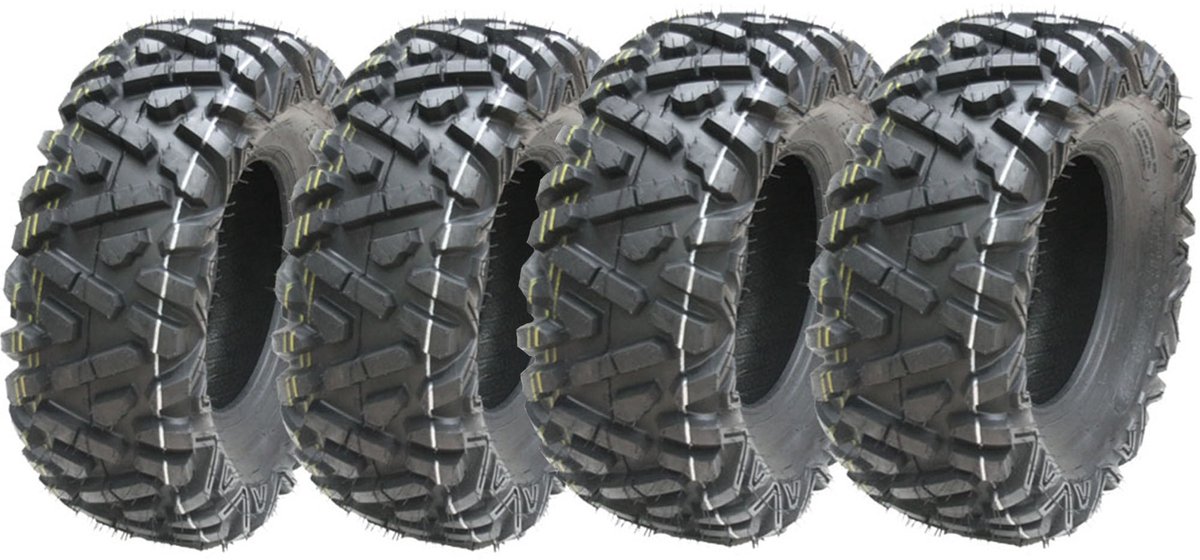 26x9.00-12 & 26x11.00-12 Quad-banden voor terreinvoertuigen, 6-laags, Wanda, met E-keurmerk, goedgekeurd (set van 2 & 2)
