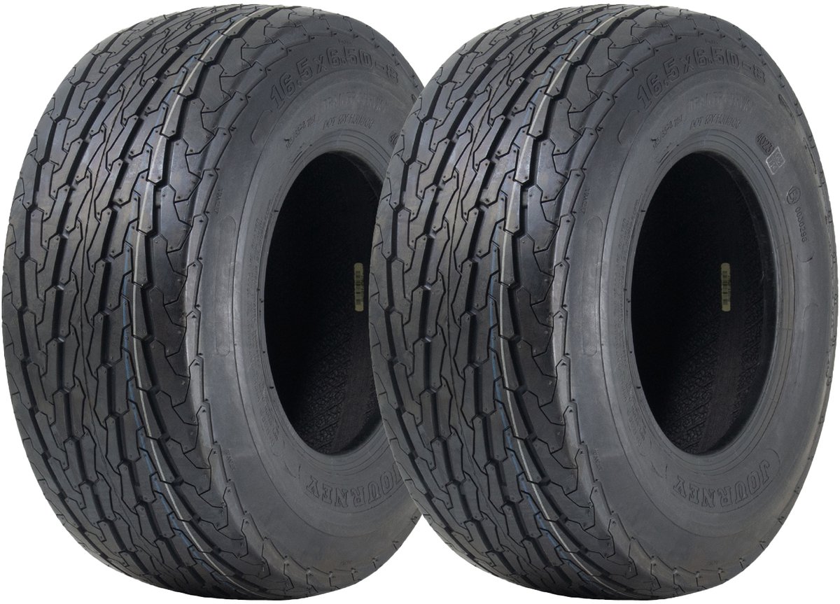 16.5x6.50-8 Aanhangwagenbanden, 6-laags, P815, goedgekeurd voor de openbare weg, 72M, 355 kg, 165/65-8 (set van 2)