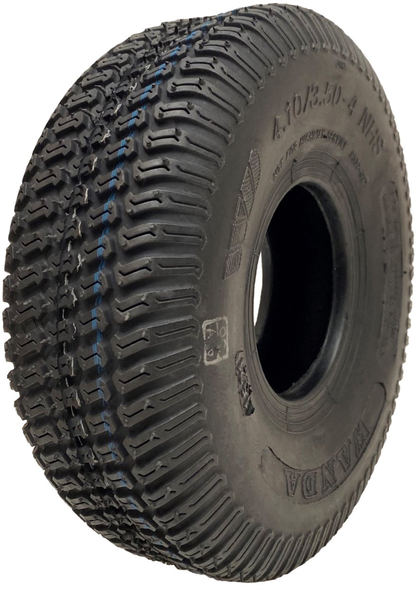 4.10/3.50-4 Grasmaaierband voor diverse grasmatten, 4-laags, tubeless, Wanda P332, draagvermogen 160 kg