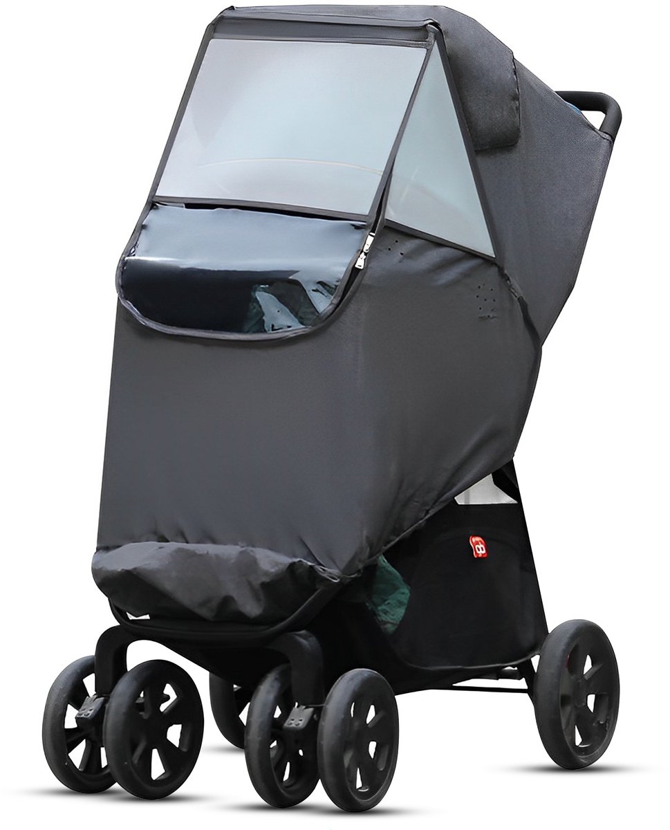 Luxegoed Zonnescherm Buggy - Verstelbaar - Waterdicht - Zonnescherm met UV Bescherming - Eenvoudig te bevestigen - Zonnedoek van Luxegoed
