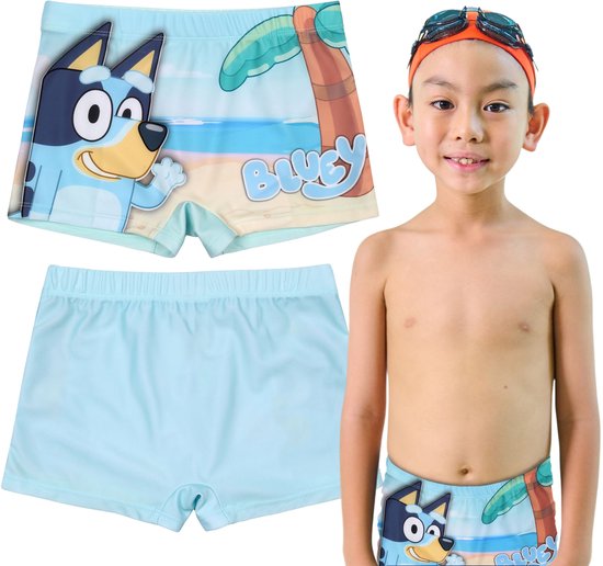 Maillot de bain Bluey pour garçons, boxer de bain, maillot de bain de plage à séchage rapide