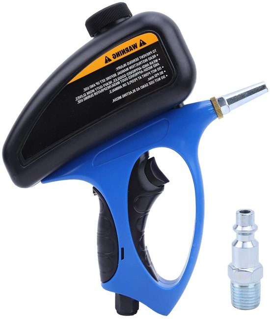 Complete Handmatige Zandstraler Kit - Professioneel Pneumatisch Zandstraalpistool met Draagbaar Mondstuk voor Glazen en Elektrische Zandstralen Complete Handmatige Zandstraler Kit - Professioneel Pneumatisch Zandstraalpistool met Draagbaar Mondstuk voor Glazen en Elektrische Zandstralen