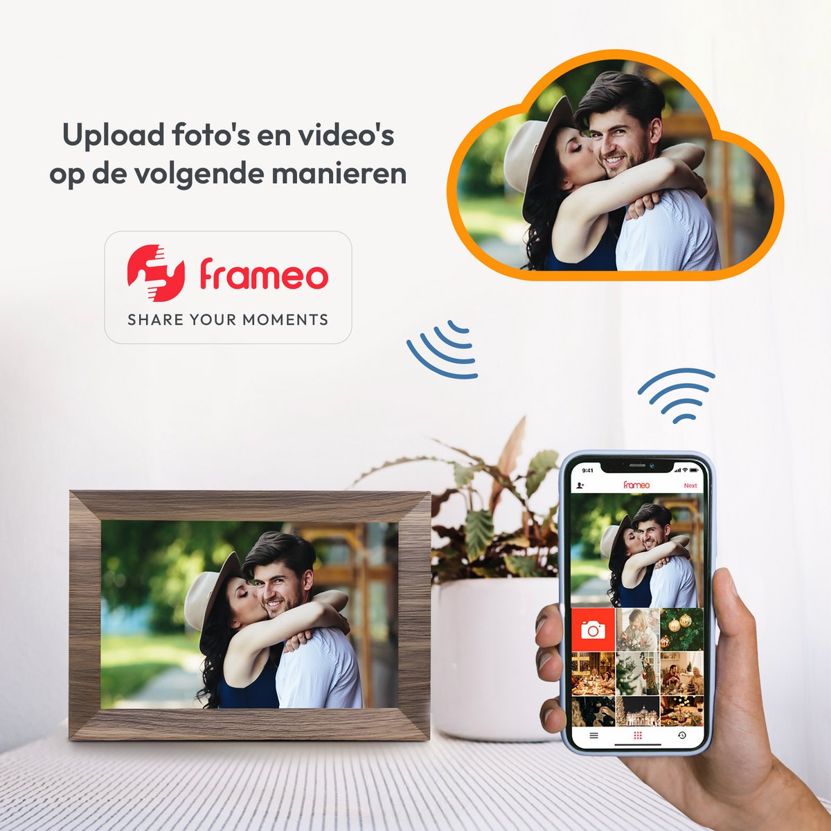 Noest Trading Digitale Fotolijst 10.1 inch met WiFi - afbeelding 2