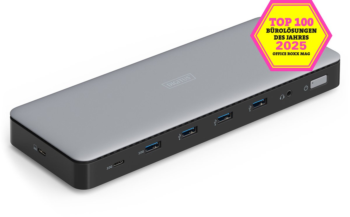 Digitus DA-70918 USB-C dockingstation Incl. laadfunctie