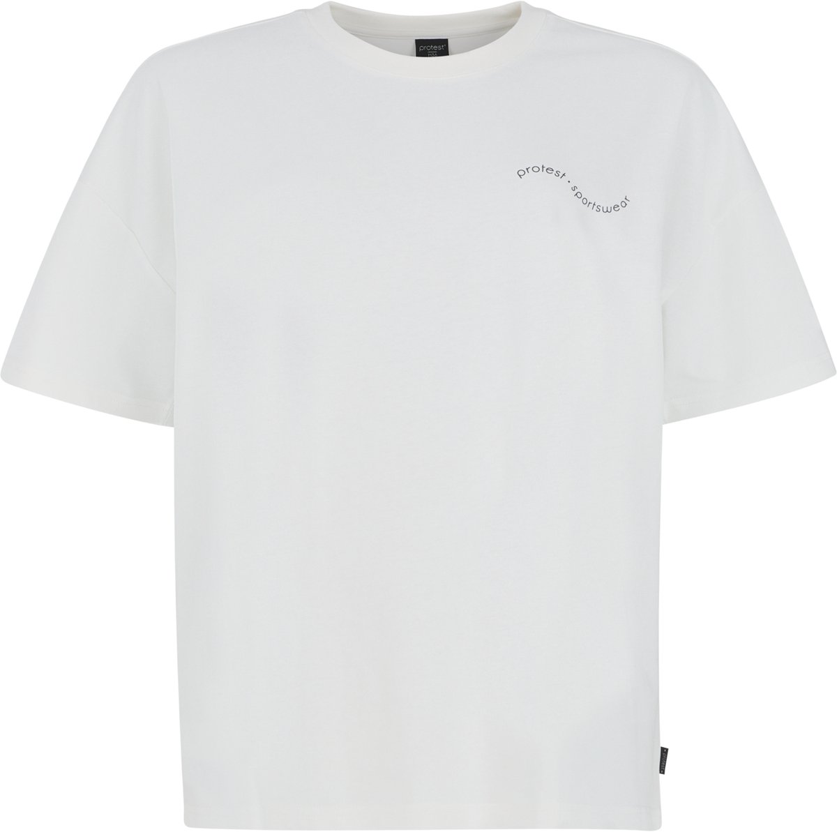 Protest Prtmirella – T shirt Dames – Korte mouwen – Ronde hals 401 Seashell Offwhite